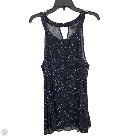 Top Sleeveless By Lane Bryant In Blue Red & White, Size: 3x