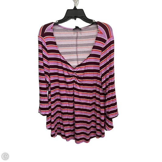 Top 3/4 Sleeve By Lane Bryant In Multi-colored, Size: Xxl