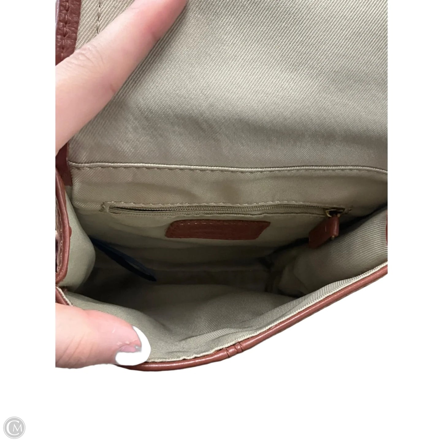 Crossbody Leather By Clothes Mentor, Size: Small