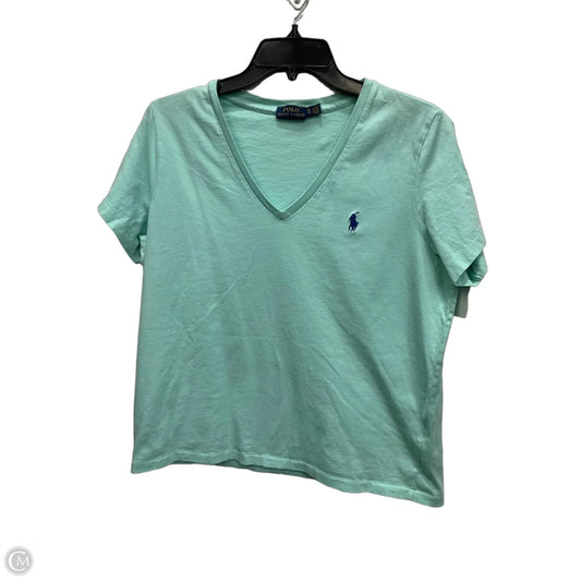 Top Short Sleeve By Polo Ralph Lauren In Blue, Size: Xl