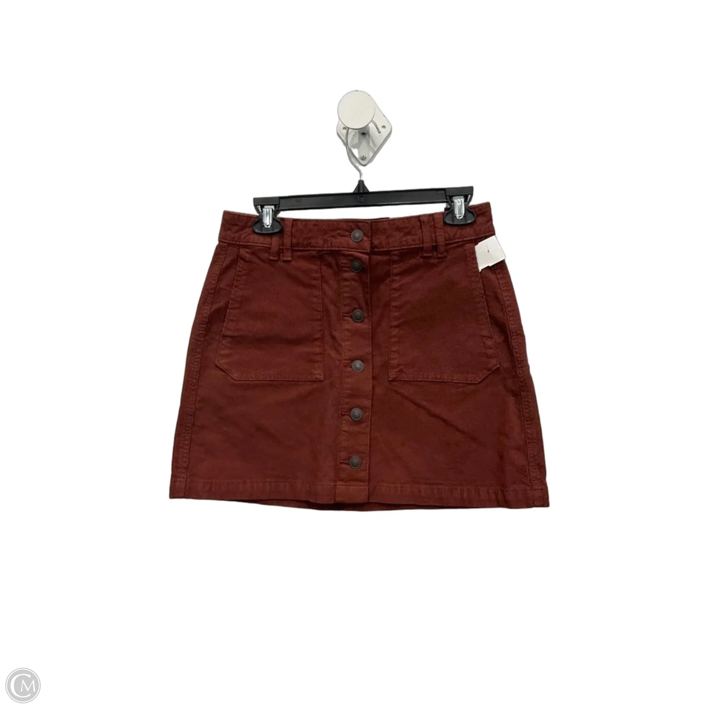 Skirt Midi By American Eagle In Brown, Size: 4