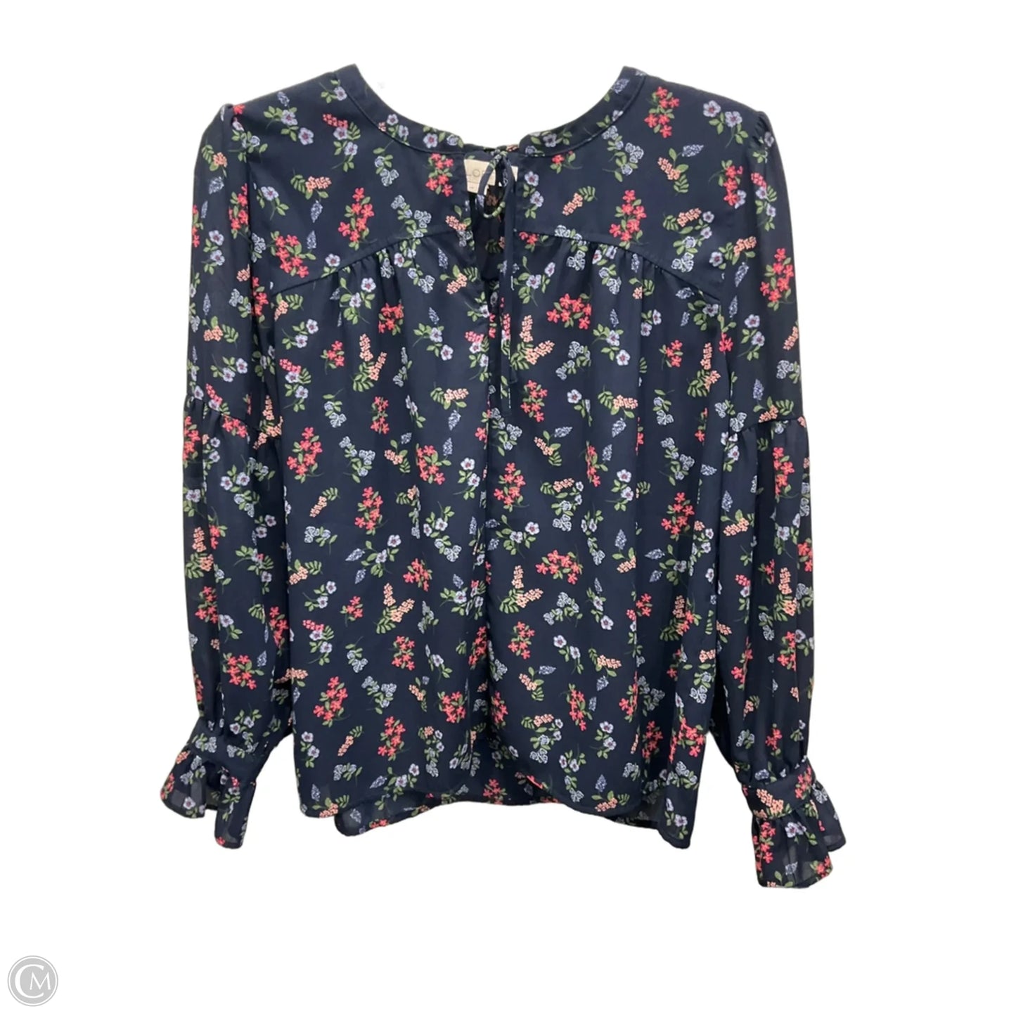 Top Long Sleeve By Loft In Floral Print, Size: Mp