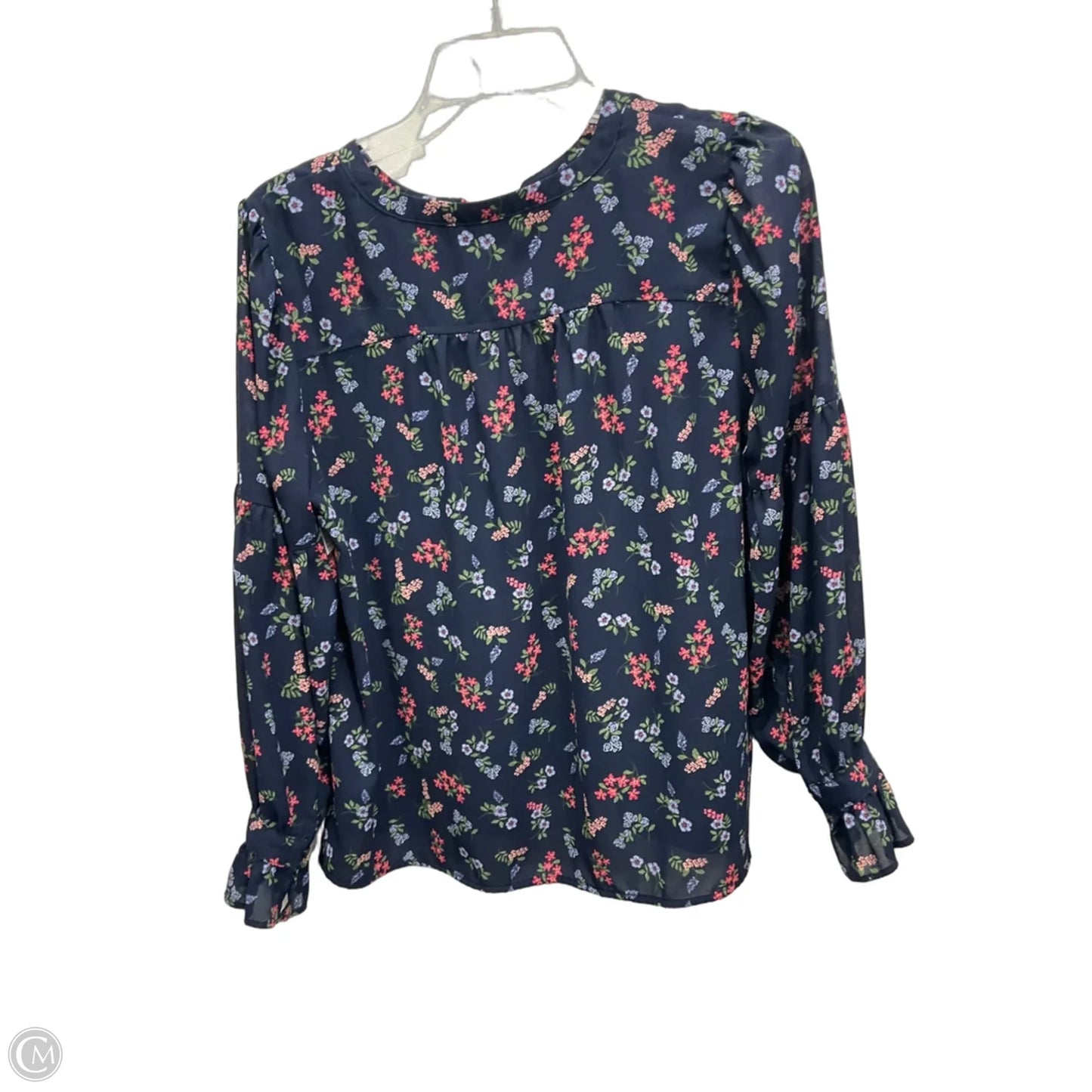 Top Long Sleeve By Loft In Floral Print, Size: Mp