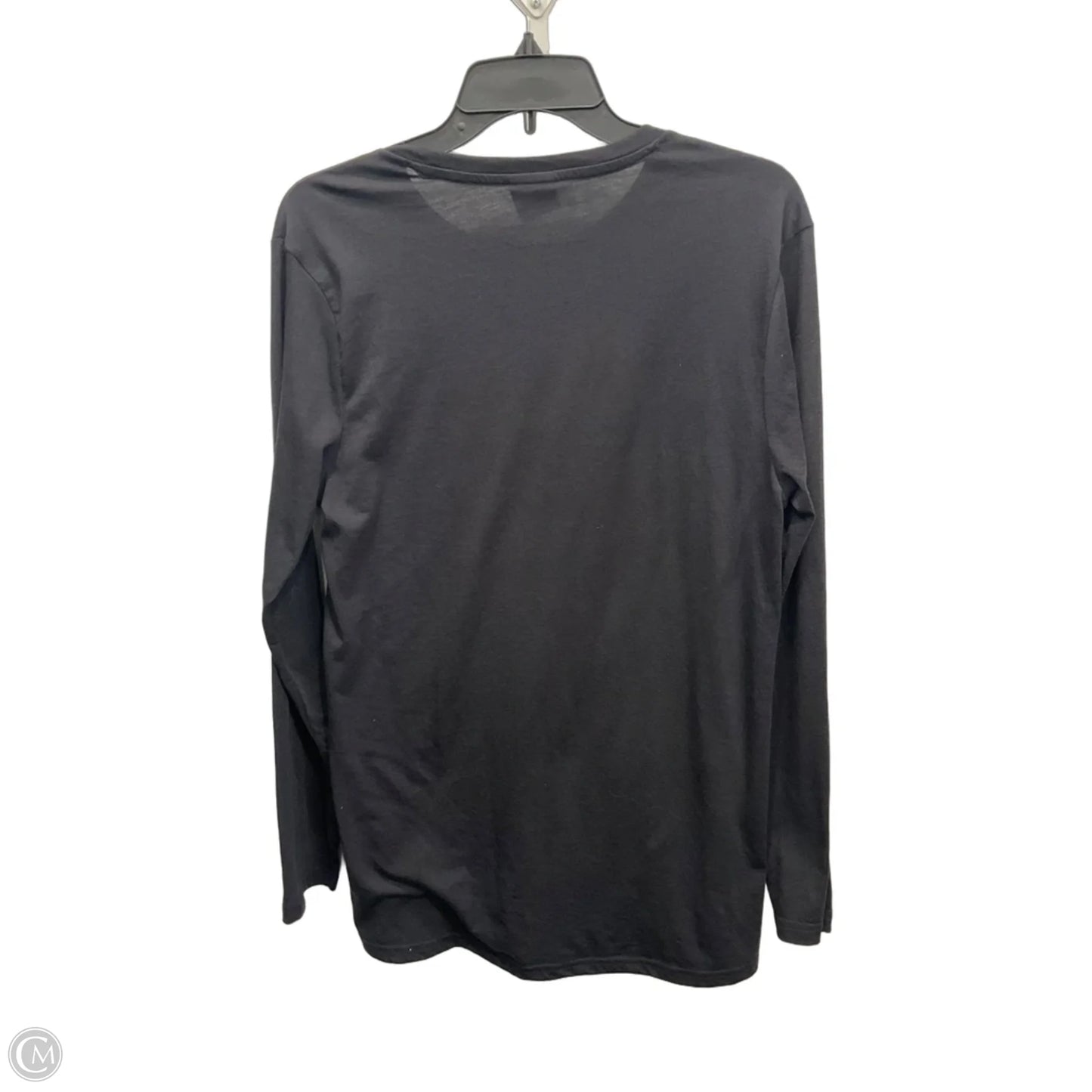 Athletic Top Long Sleeve Crewneck By Gym Shark In Black, Size: L