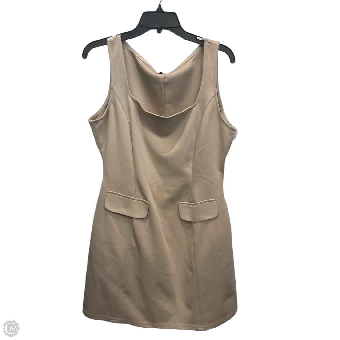 Dress Casual Short By Prettygarden In Tan, Size: L