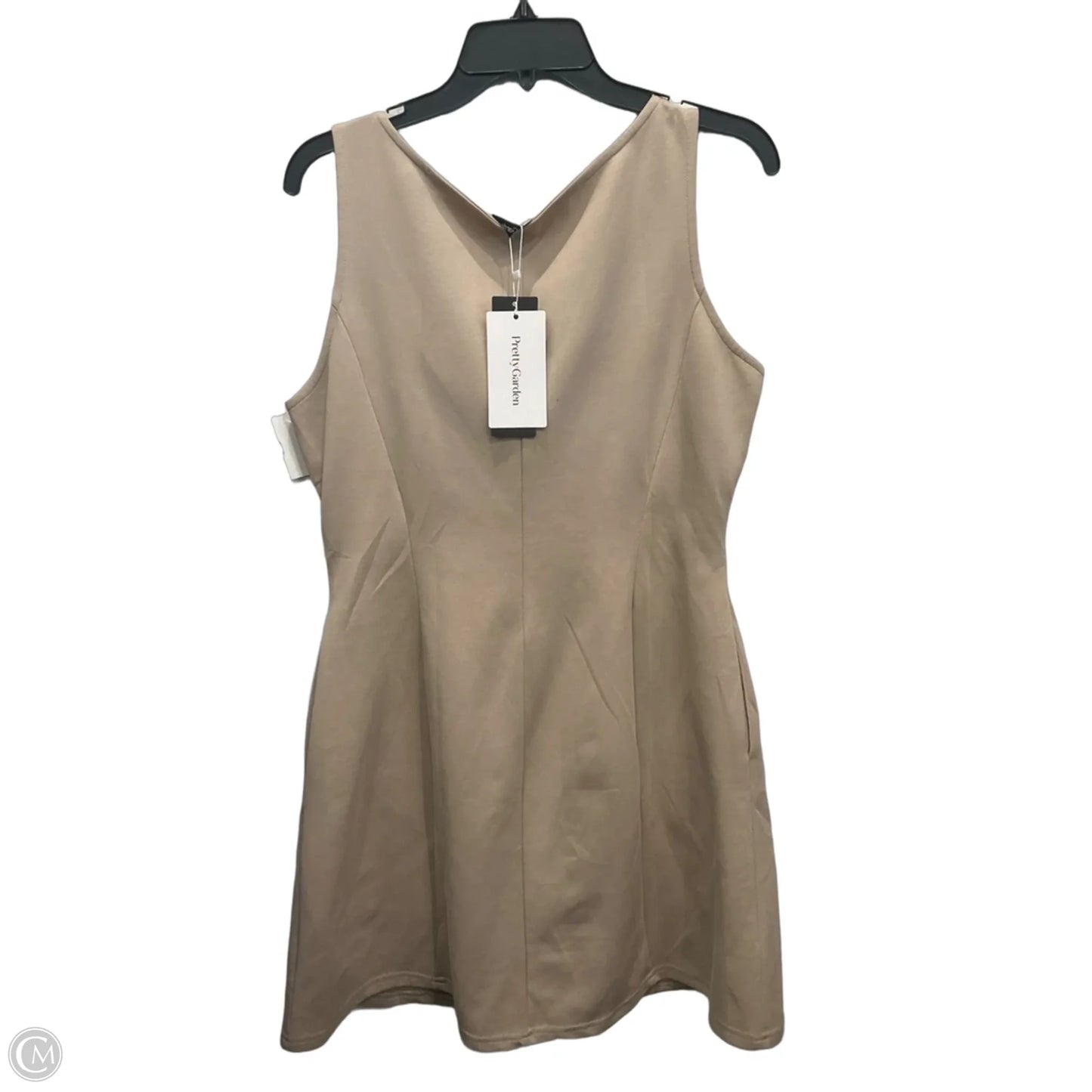 Dress Casual Short By Prettygarden In Tan, Size: L