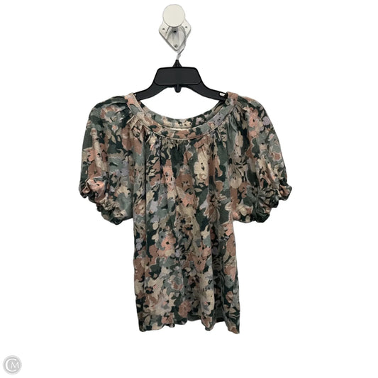 Top Short Sleeve By Maeve In Floral Print, Size: S