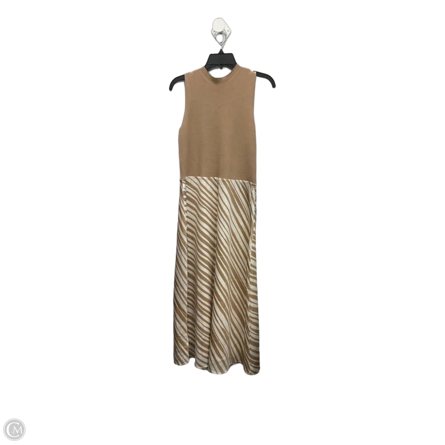 Dress Casual Maxi By Ann Taylor In Tan, Size: S