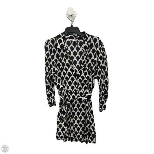 Dress Casual Midi By Zara In Black & White, Size: Xl
