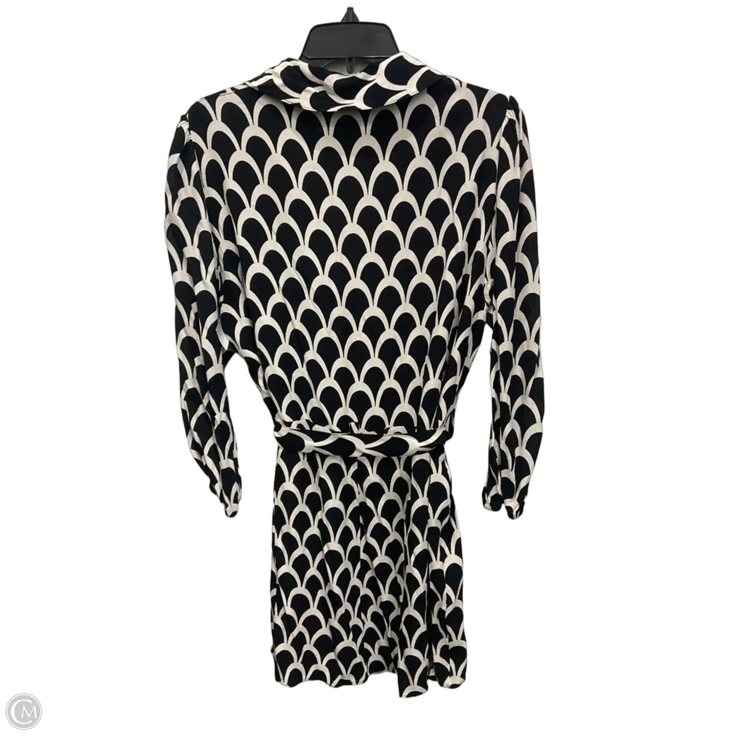 Dress Casual Midi By Zara In Black & White, Size: Xl