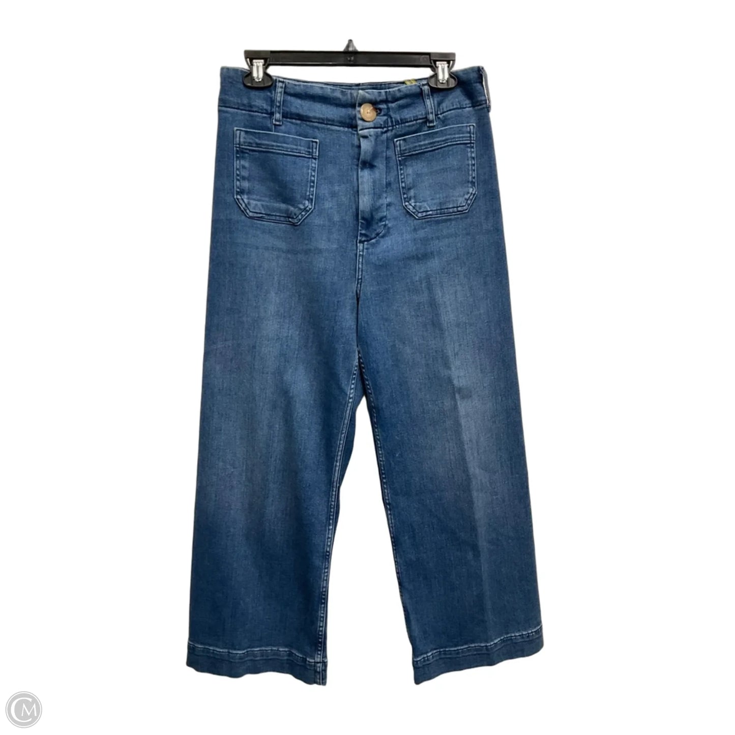 Jeans Straight By Liverpool In Blue Denim, Size: 8