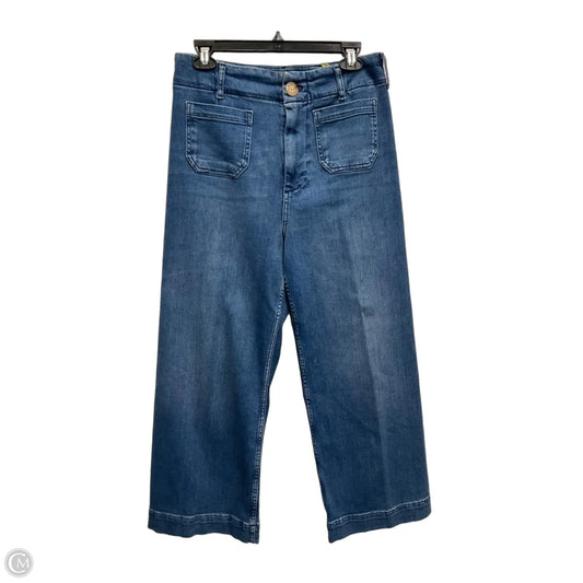 Jeans Straight By Liverpool In Blue Denim, Size: 8