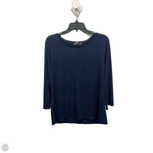 Top Long Sleeve By Chicos In Blue, Size: L