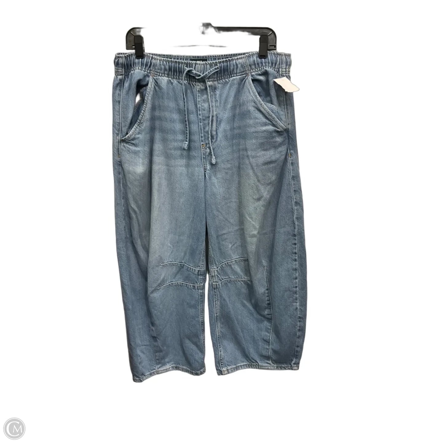 Jeans Cropped By Gap In Blue Denim, Size: 8p