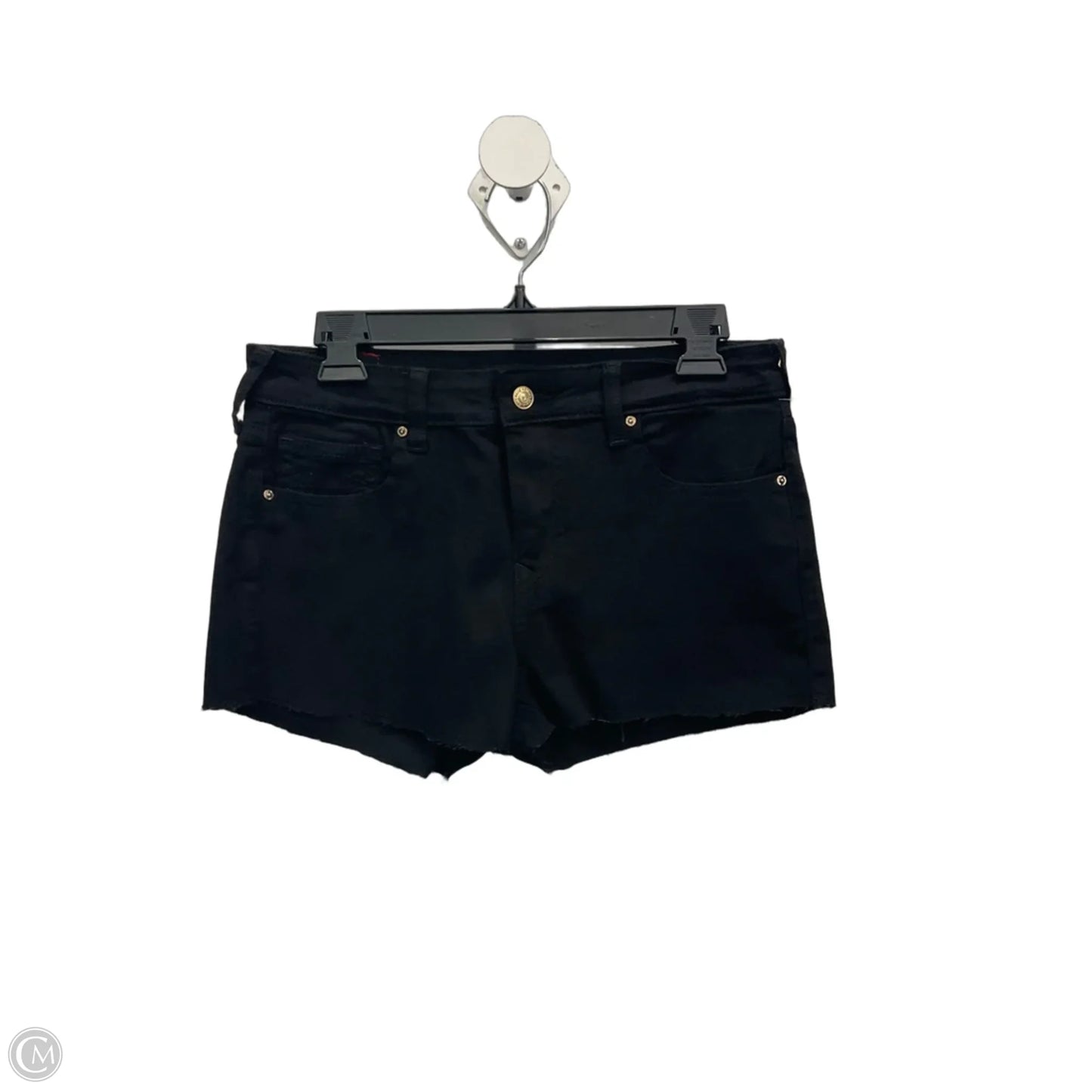 Shorts By True Religion In Black Denim, Size: 6