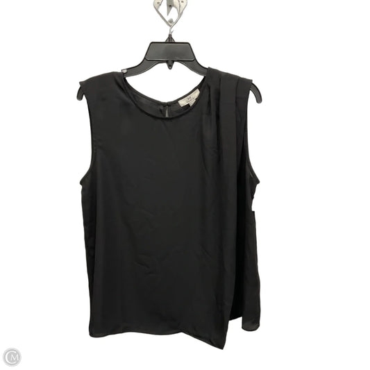 Top Sleeveless Designer By Halston In Black, Size: L