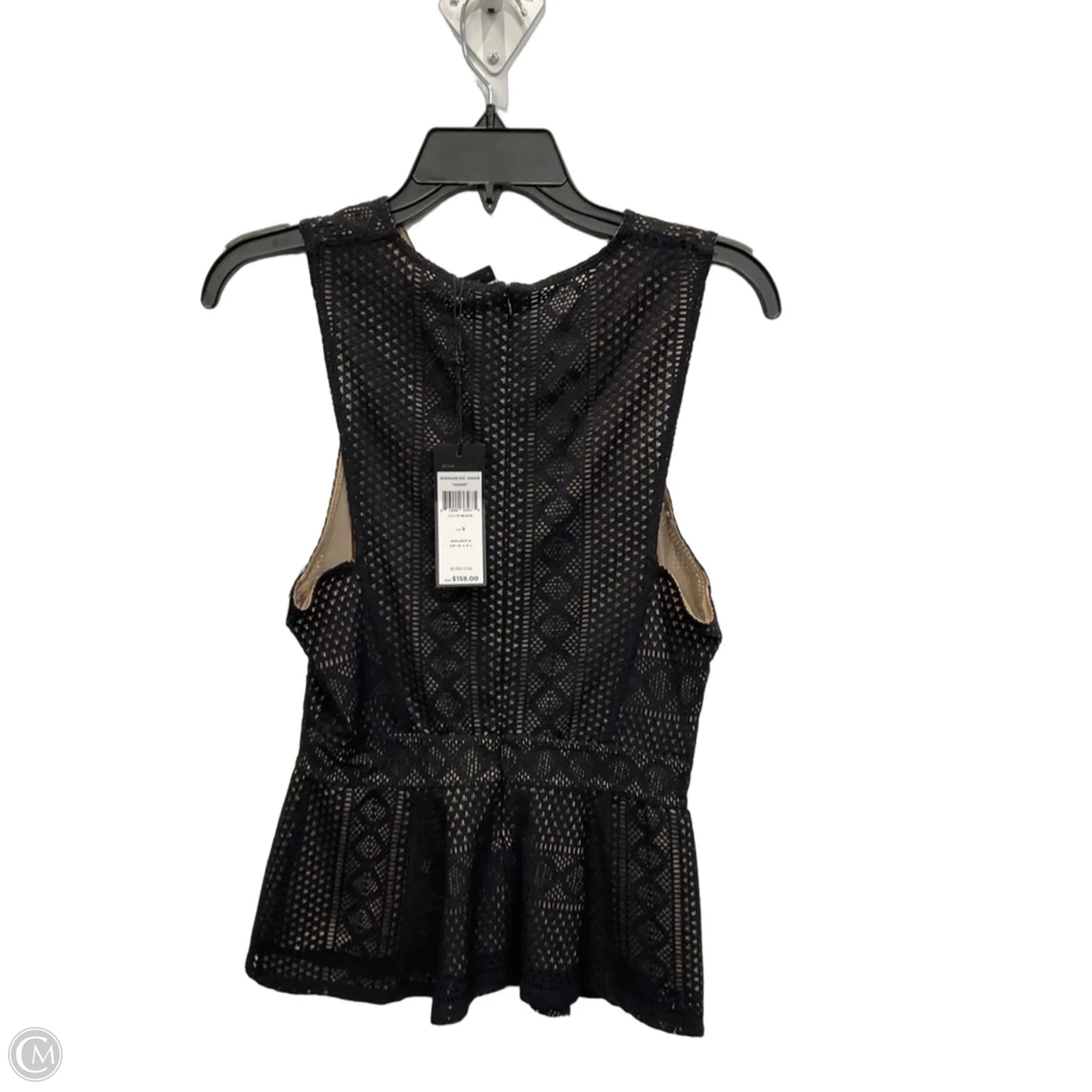 Top Sleeveless By Bcbgmaxazria In Black & Brown, Size: S