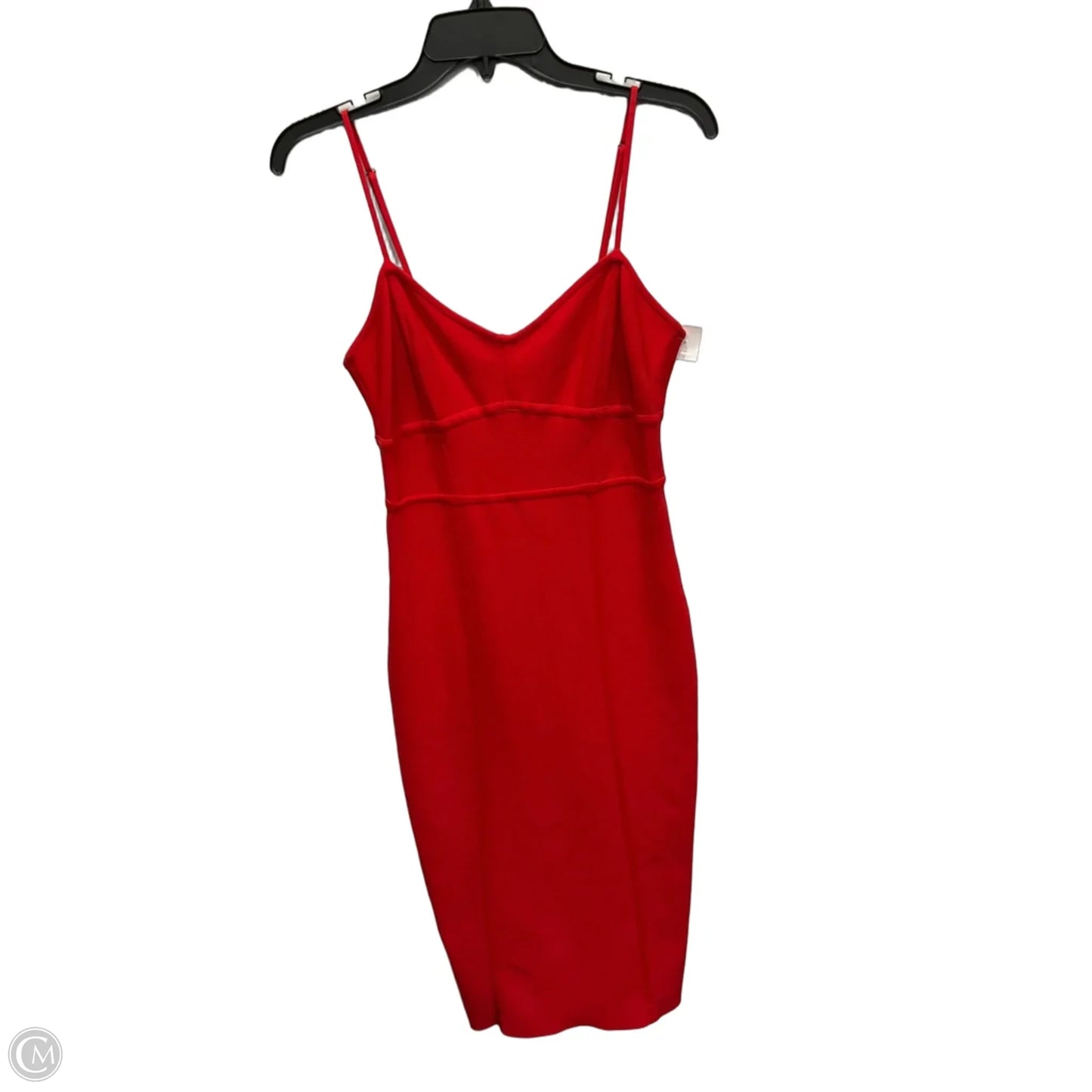 Dress Party Midi By Bcbgmaxazria In Red, Size: L