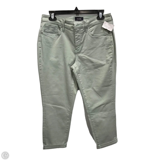 Jeans Cropped By Not Your Daughters Jeans In Green Denim, Size: 8p