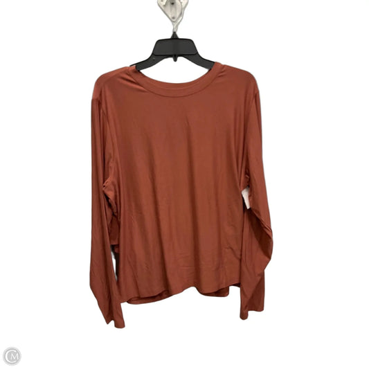Top Long Sleeve By Old Navy In Copper, Size: Xxl