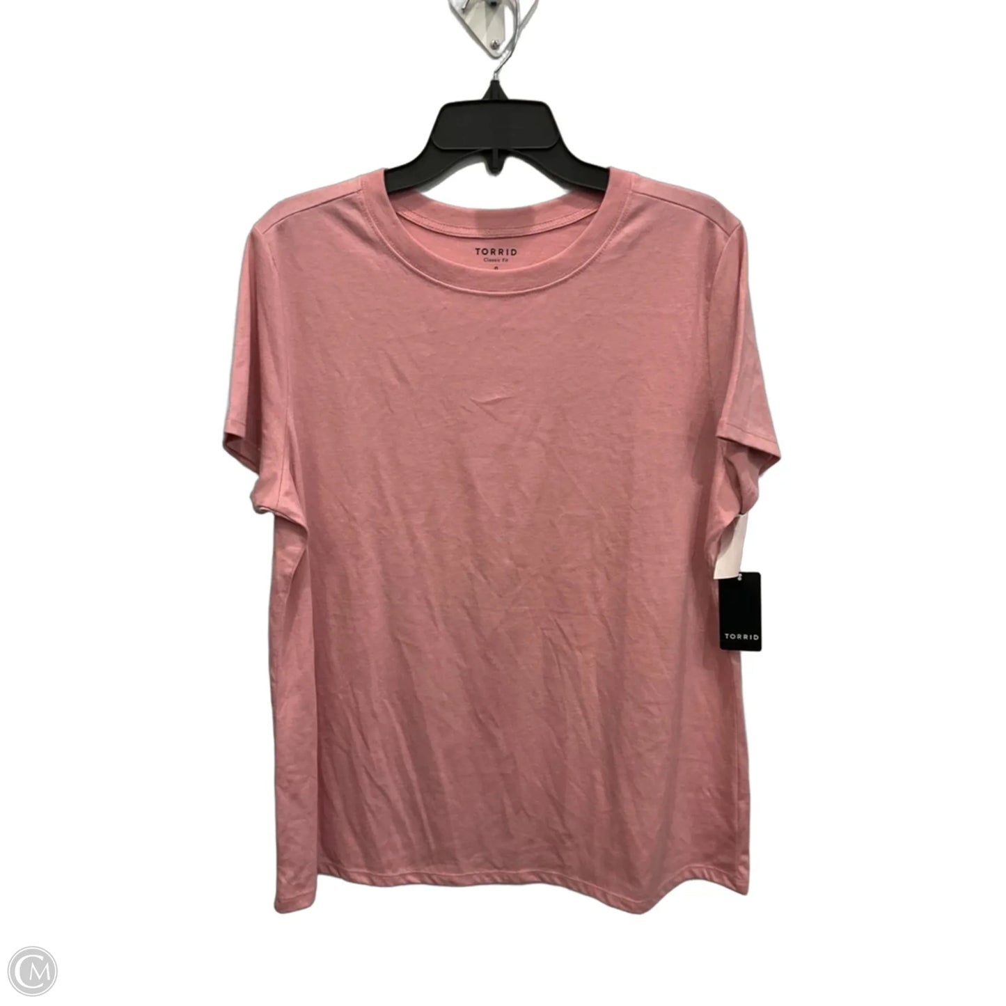 Top Short Sleeve Basic By Torrid In Pink, Size: L