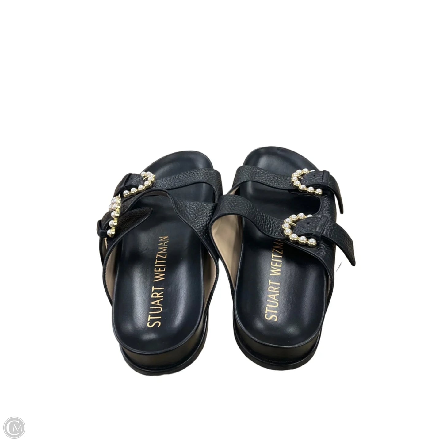 Sandals Designer By Stuart Weitzman In Black, Size: 7.5