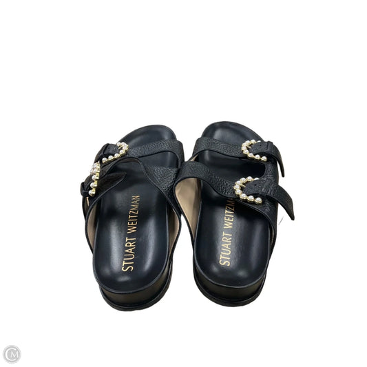 Sandals Designer By Stuart Weitzman In Black, Size: 7.5