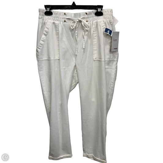 Pants Linen By Ci Sono In White, Size: 14