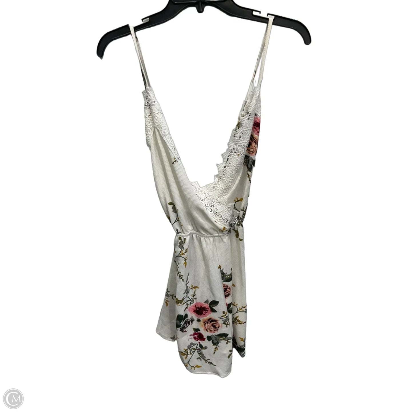 Romper By Cmf In Floral Print, Size: M