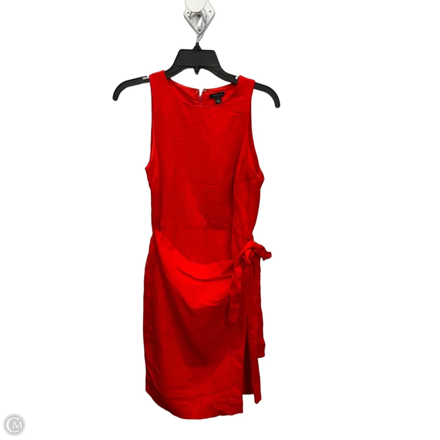 Dress Casual Midi By Ann Taylor In Orange, Size: Xs