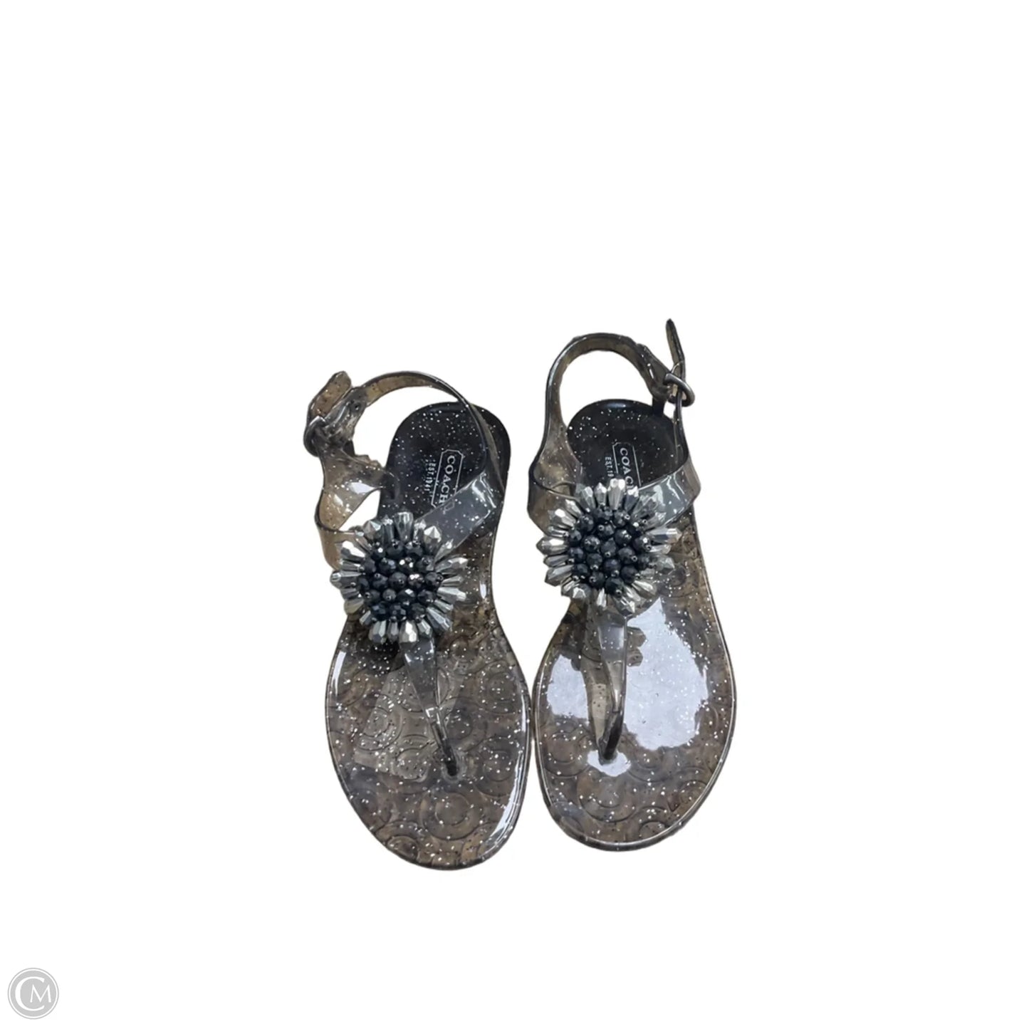 Sandals Designer By Coach In Grey, Size: 6