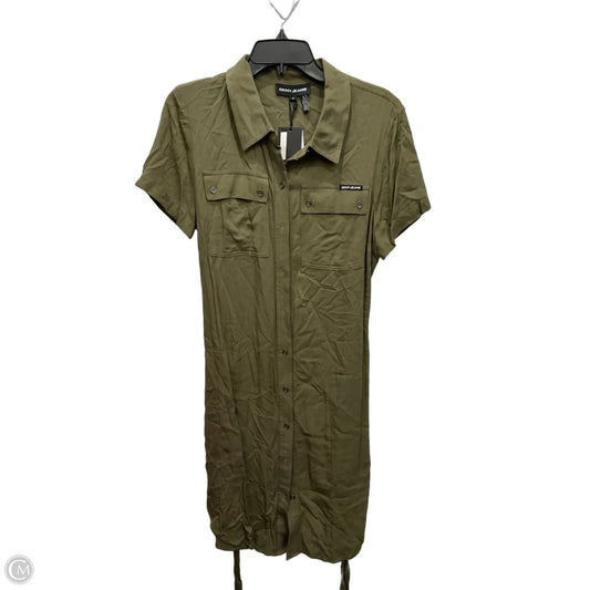 Dress Casual Midi By Dkny In Green, Size: M