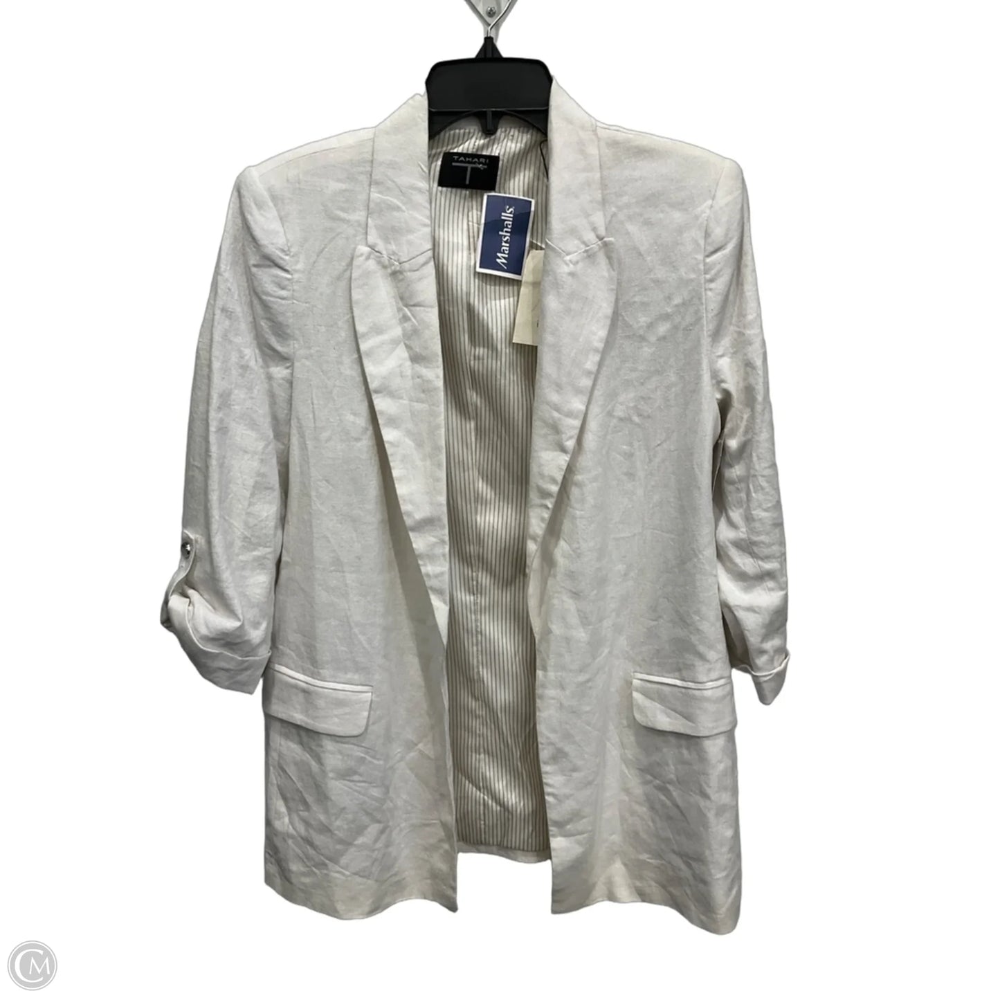 Blazer By T Tahari In Cream, Size: Sp