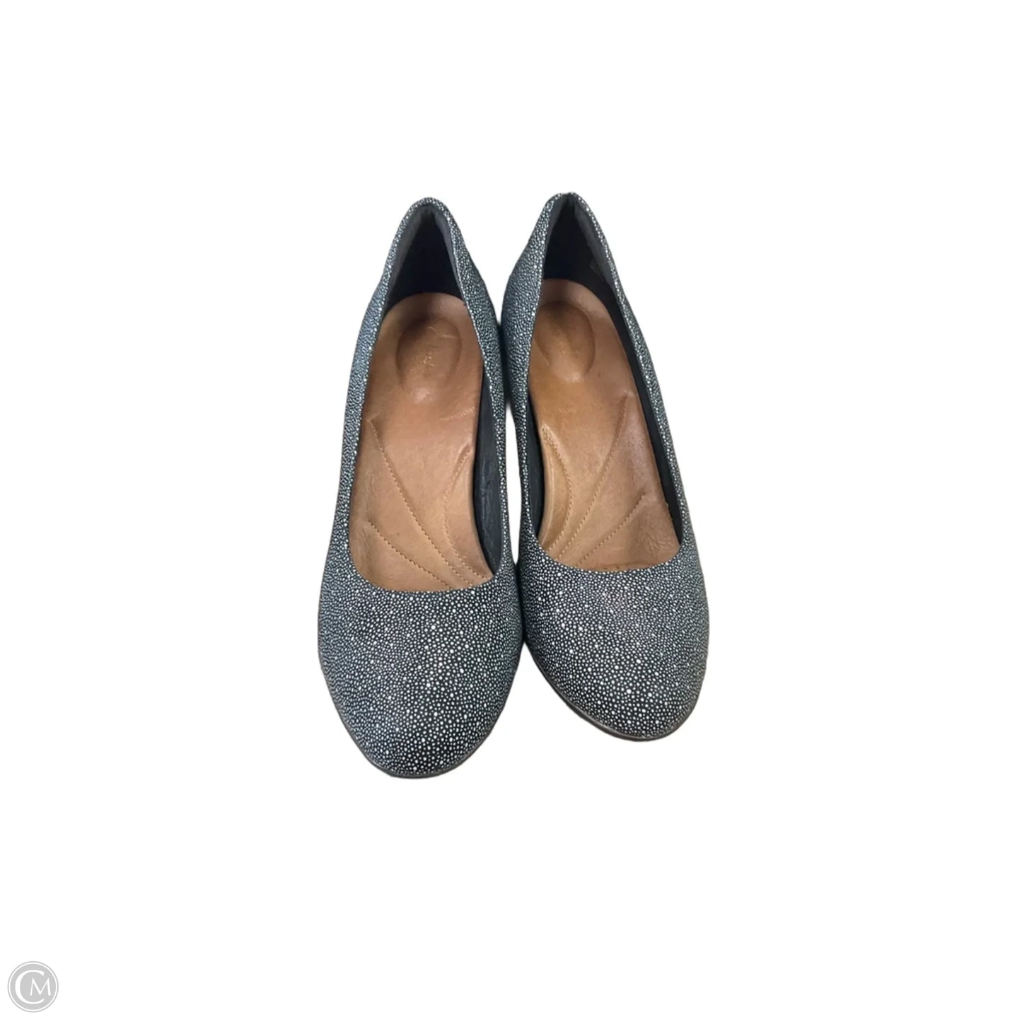 Shoes Heels Stiletto By Clarks In Grey, Size: 10