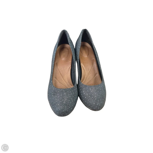 Shoes Heels Stiletto By Clarks In Grey, Size: 10