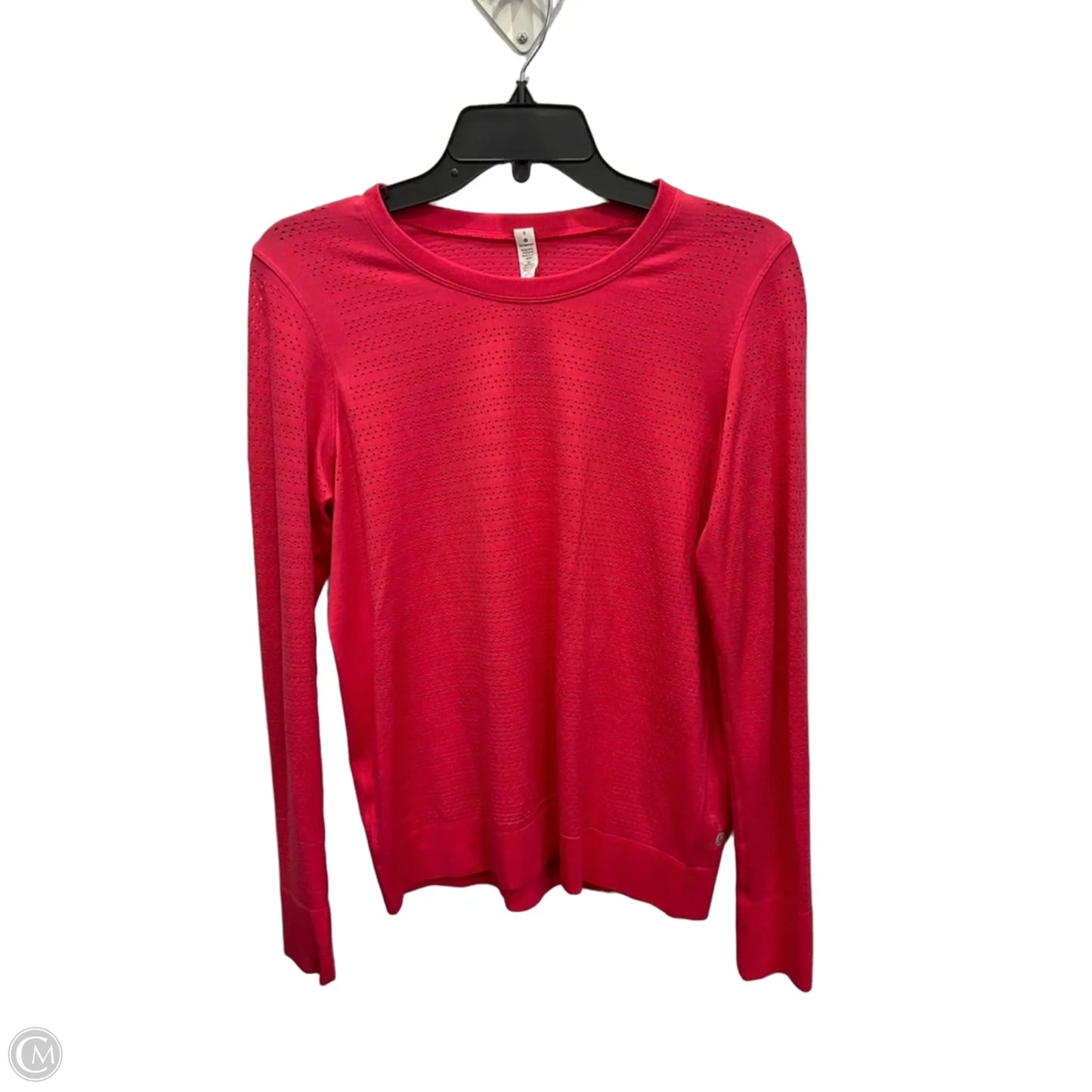 Athletic Top Long Sleeve Crewneck By Lululemon In Pink, Size: M