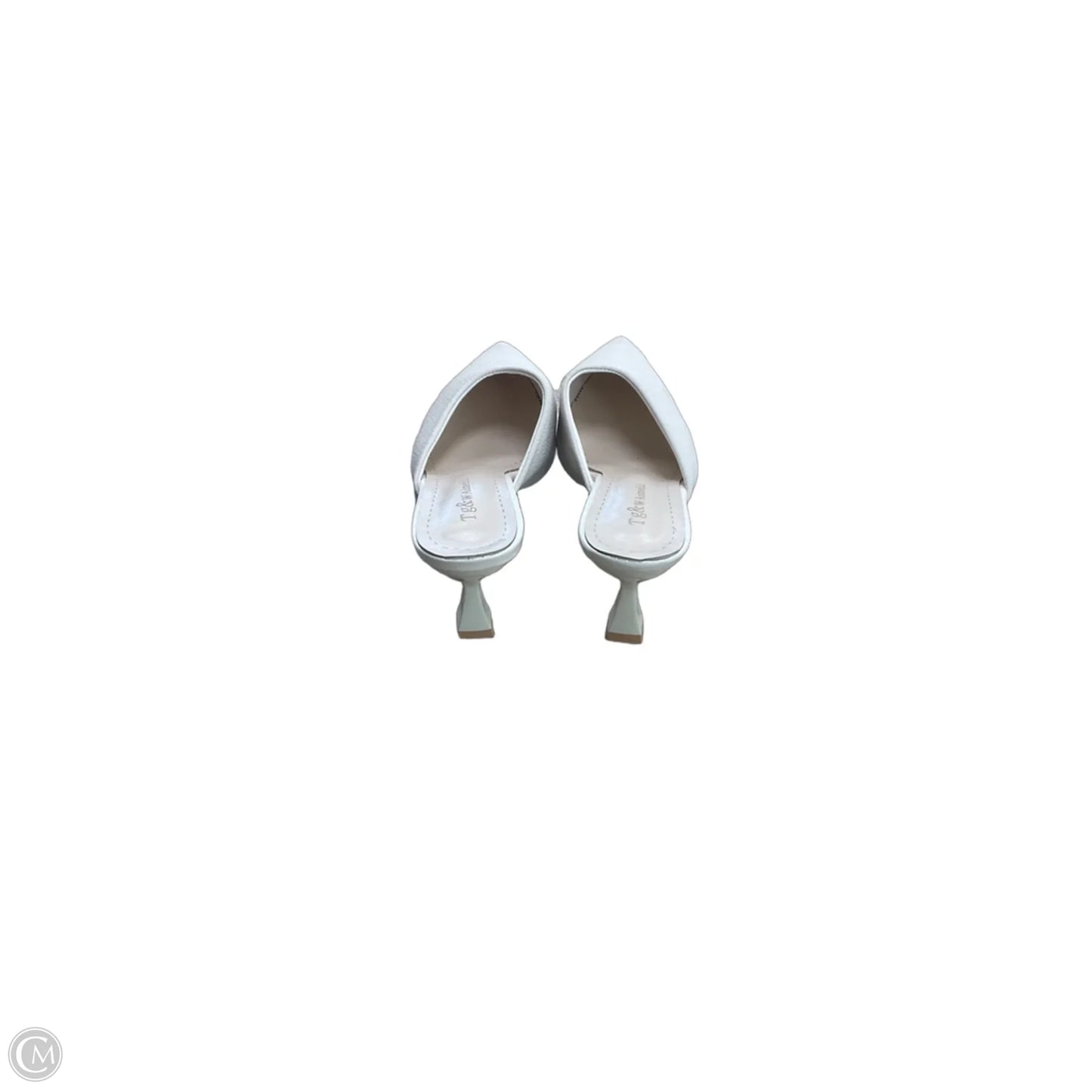 Shoes Heels Kitten By Clothes Mentor In White, Size: 7.5