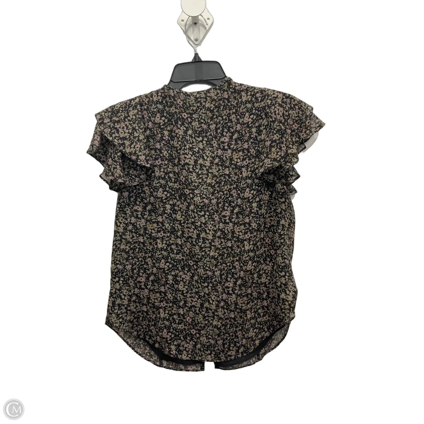 Blouse Short Sleeve By Lauren By Ralph Lauren In Floral Print, Size: Sp