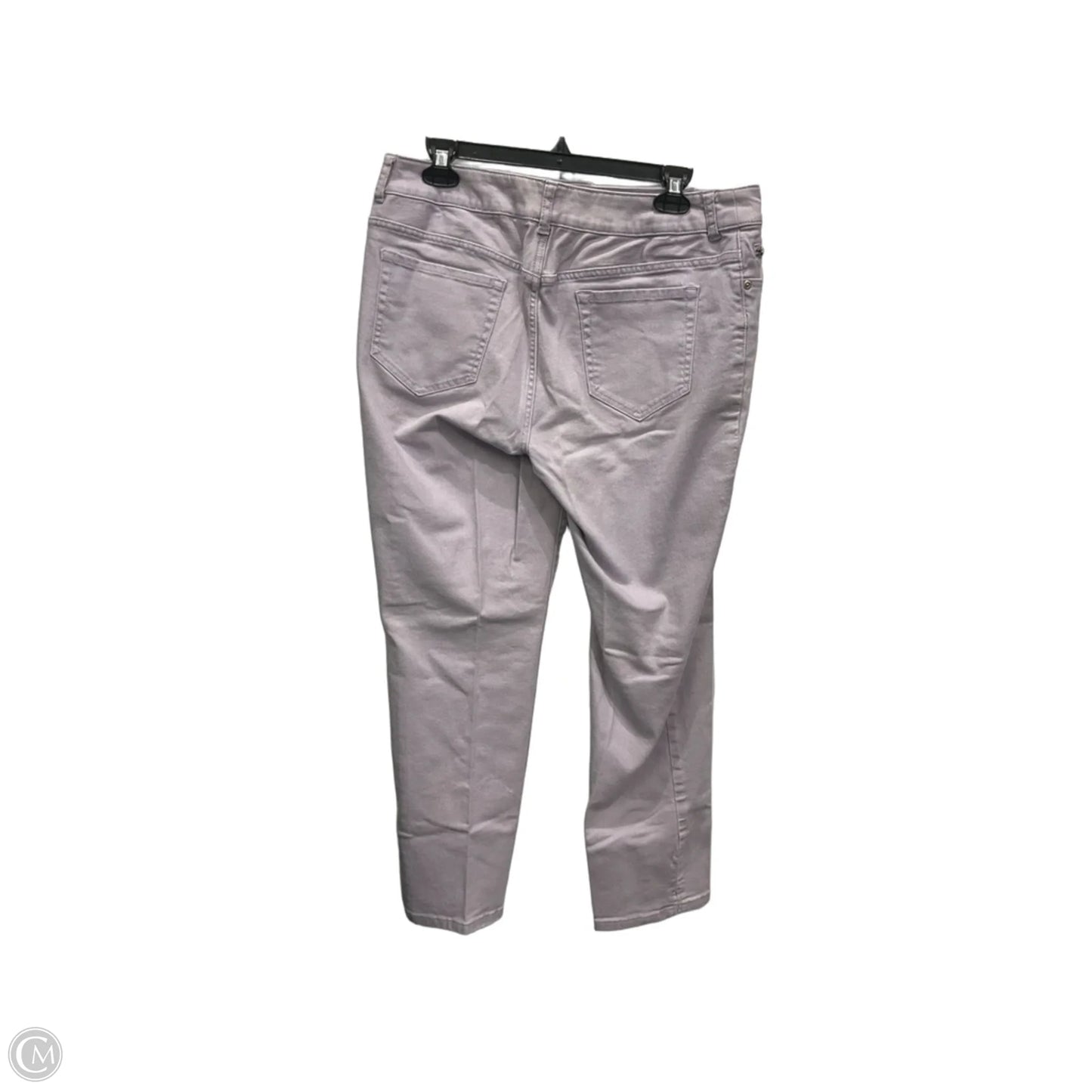 Jeans Straight By Chicos In Purple Denim, Size: 12