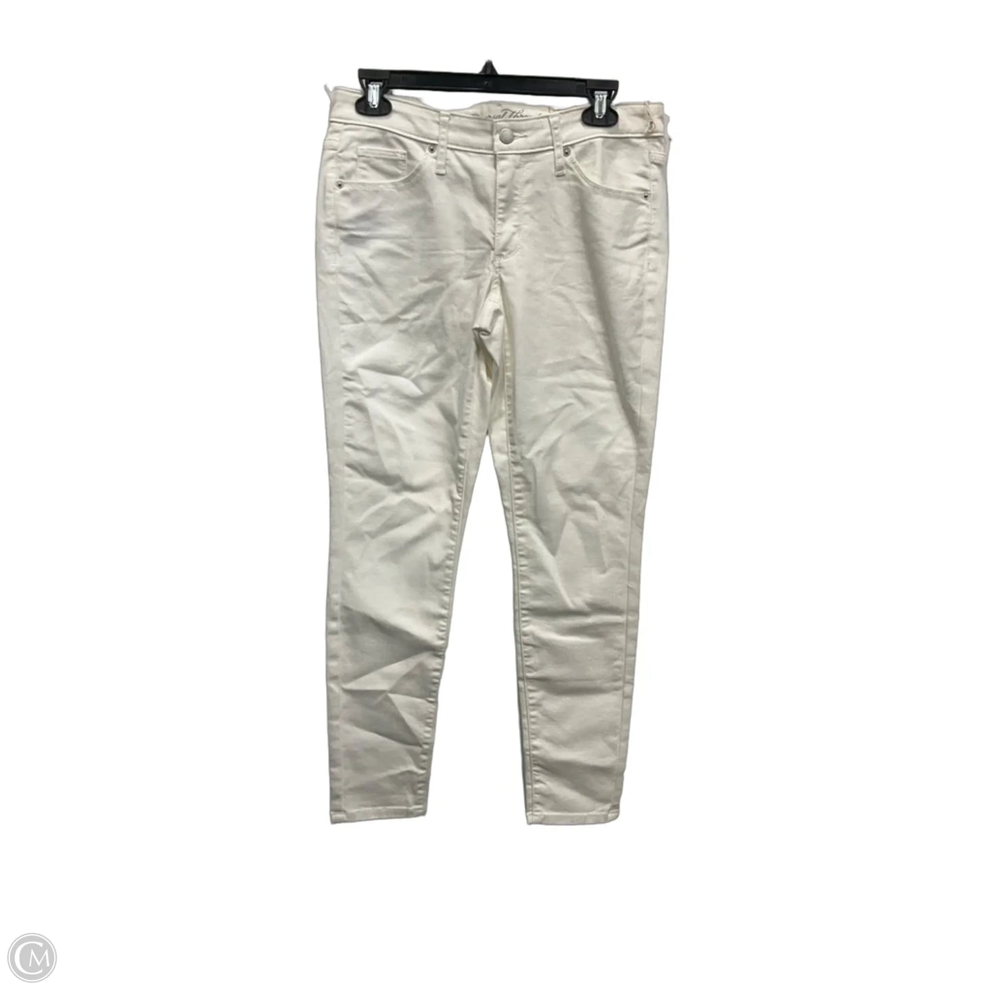 Jeans Skinny By Universal Thread In White Denim, Size: 4
