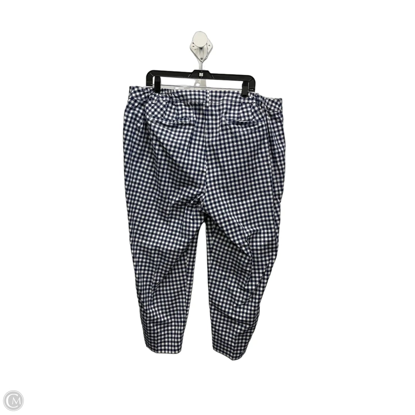 Pants Cropped By Talbots In Blue & White, Size: 20
