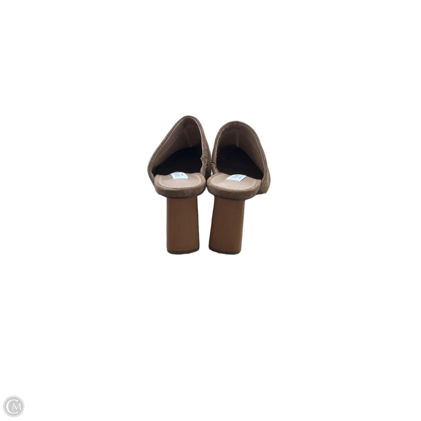 Sandals Heels Block By Cmc In Tan, Size: 7