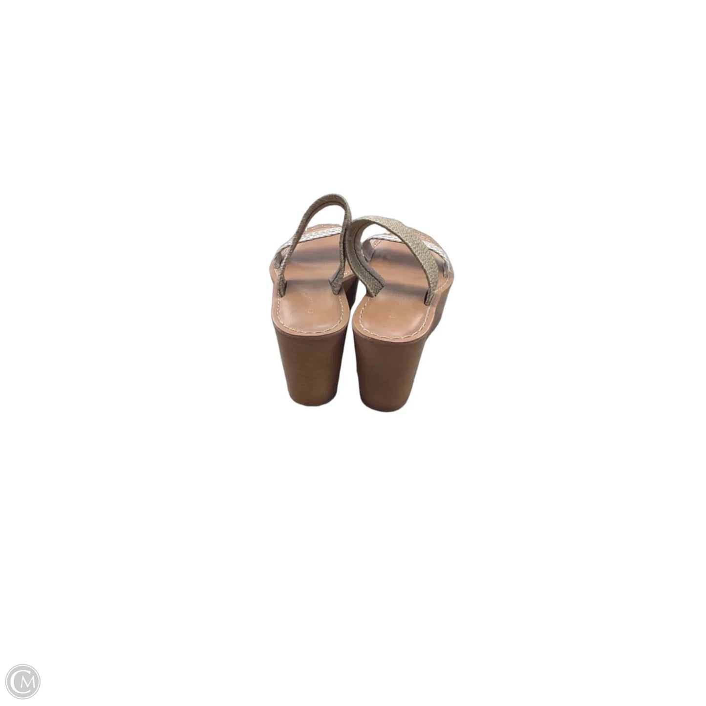 Sandals Heels Wedge By Chinese Laundry In Tan, Size: 8