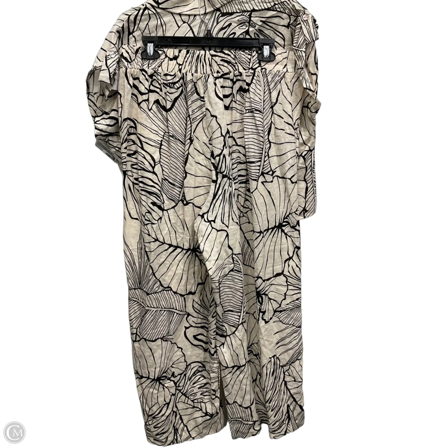 Pants Set 2pc By Rachel Zoe In Black & Tan, Size: L