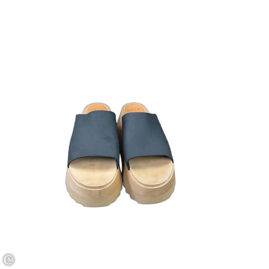 Sandals Heels Platform By Cma In Black & Tan, Size: 11