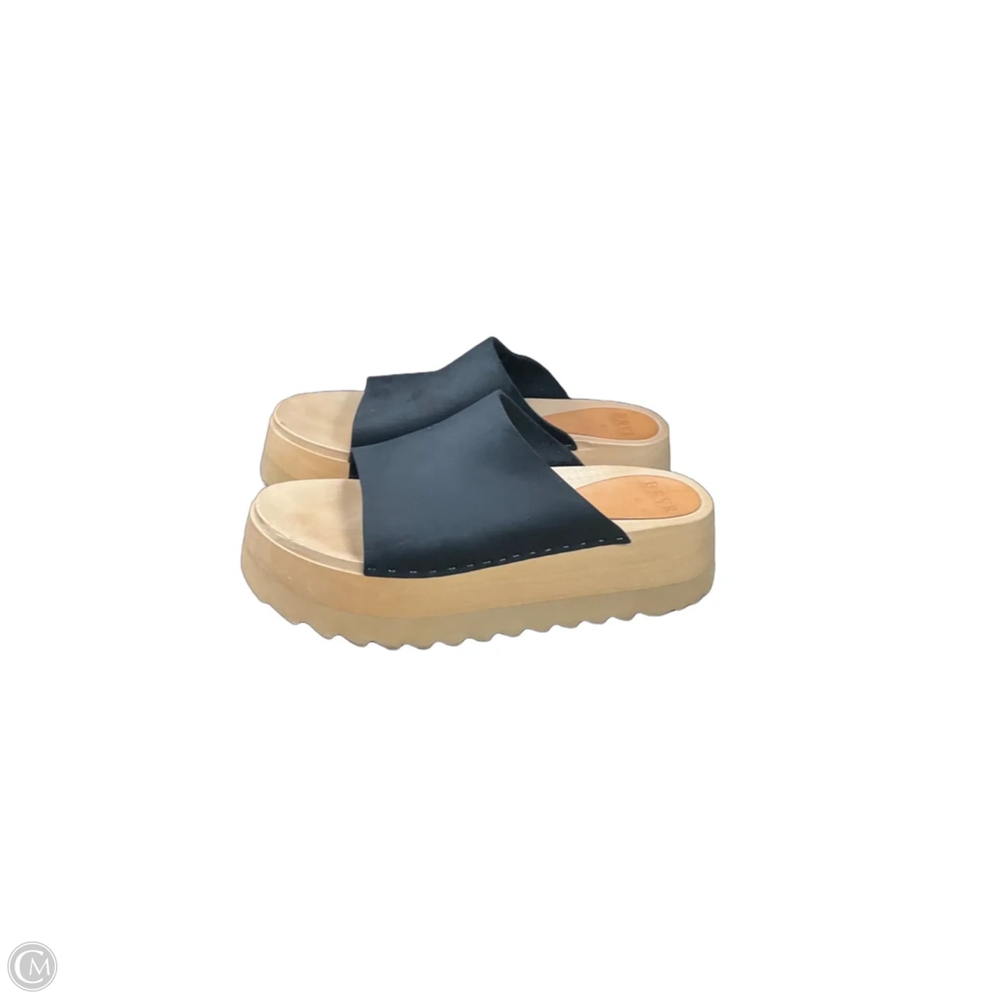 Sandals Heels Platform By Cma In Black & Tan, Size: 11