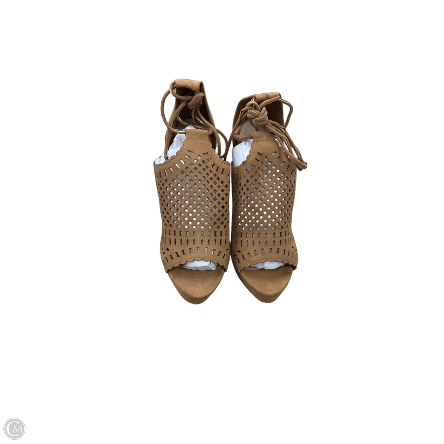 Sandals Heels Stiletto By Aldo In Brown, Size: 7