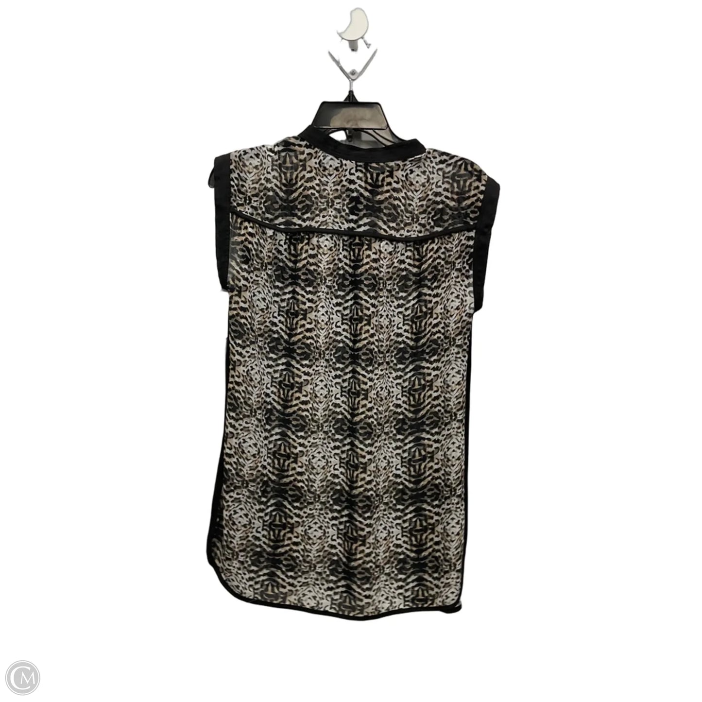 Top Short Sleeve By Ana In Animal Print, Size: Mp