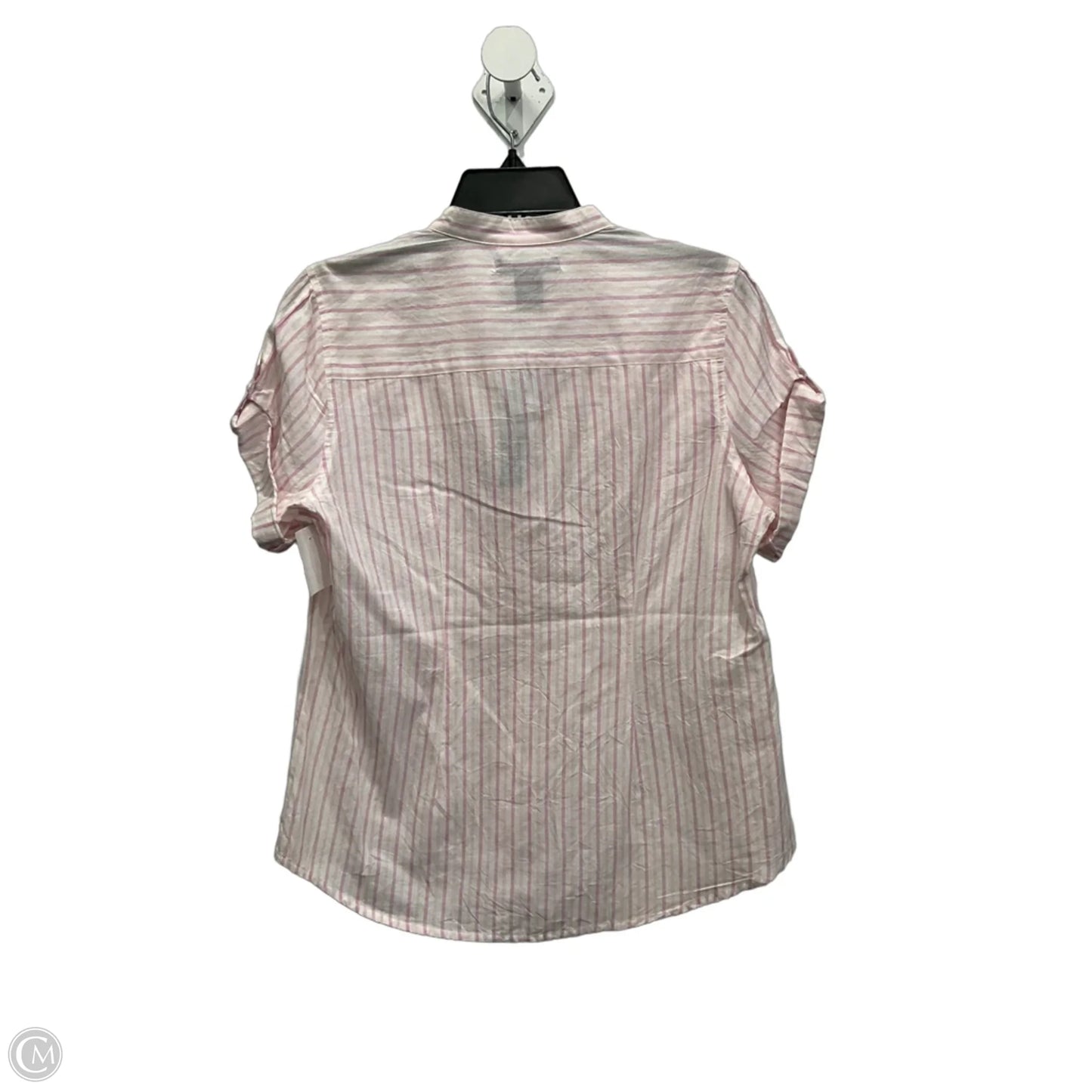 Blouse Short Sleeve By Clothes Mentor In Pink, Size: S
