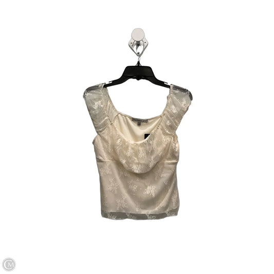 Top Sleeveless By Madden Girl In Cream, Size: L